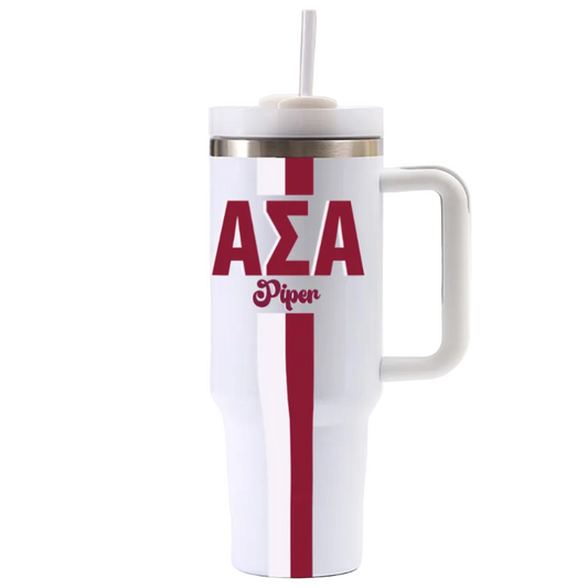 Alpha Sigma Alpha Personalized 40oz Tumbler