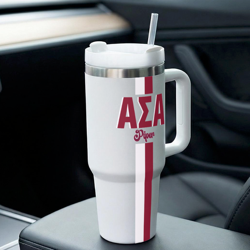 Alpha Sigma Alpha Personalized 40oz Tumbler