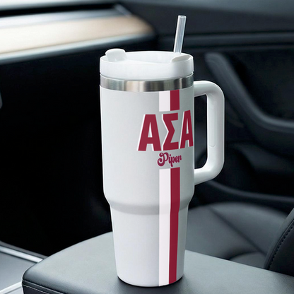 Alpha Sigma Alpha Personalized 40oz Tumbler