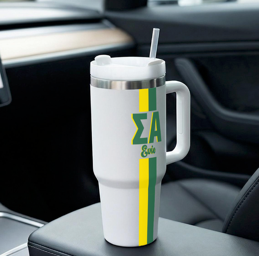 Sigma Alpha Personalized 40oz Tumbler
