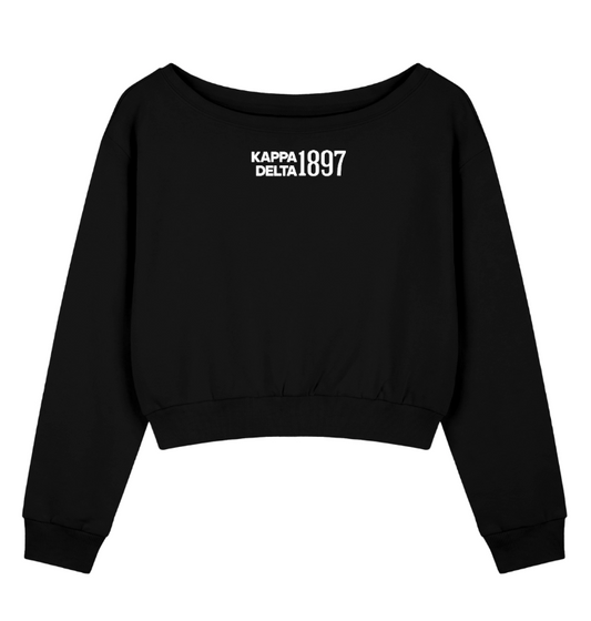Kappa Delta 1897 Off the Shoulder Sweatshirt