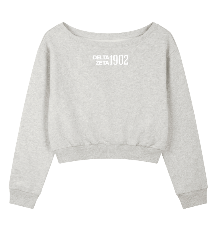 Delta Zeta 1902 Off the Shoulder Sweatshirt