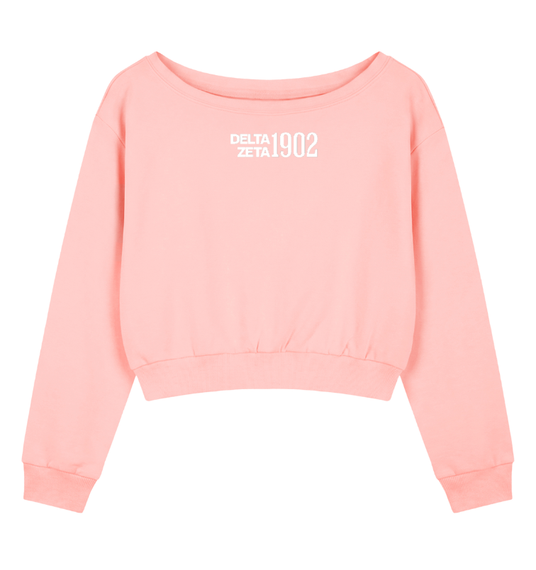 Delta Zeta 1902 Off the Shoulder Sweatshirt