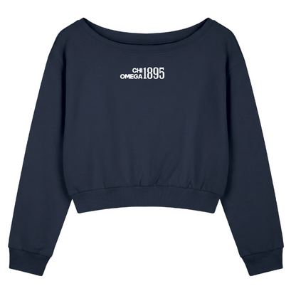 Chi Omega 1895 Off the Shoulder Sweatshirt