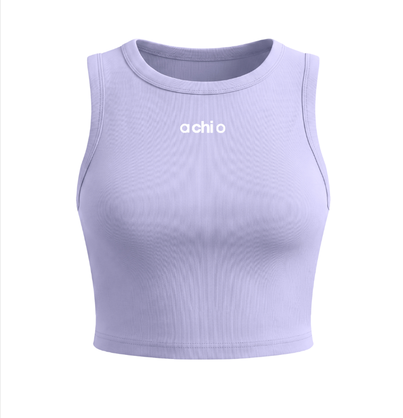 Alpha Chi Omega Athletic Cropped Tank Top