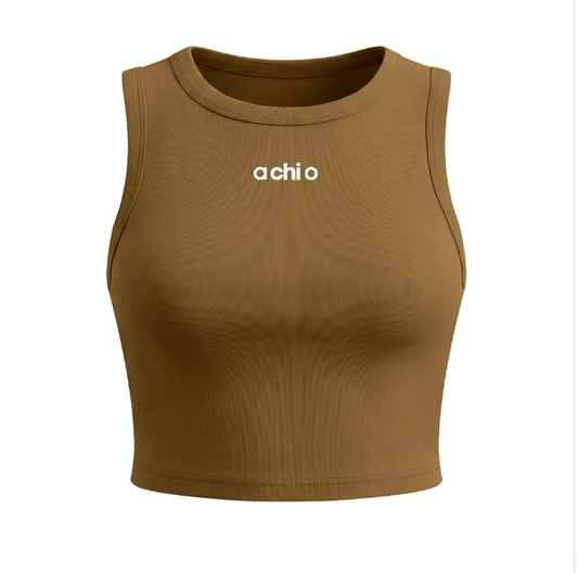 Alpha Chi Omega Athletic Cropped Tank Top