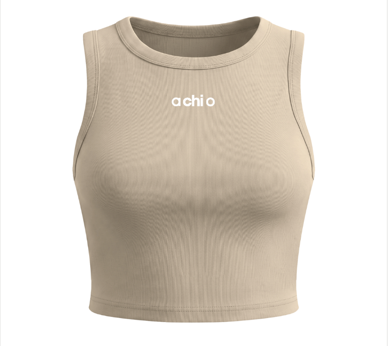 Alpha Chi Omega Athletic Cropped Tank Top