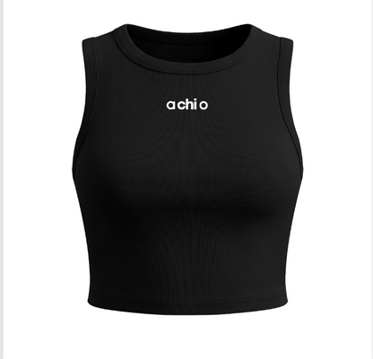 Alpha Chi Omega Athletic Cropped Tank Top