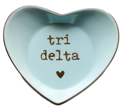 Tri Delta Heart Ring Dish - Ivy Society
