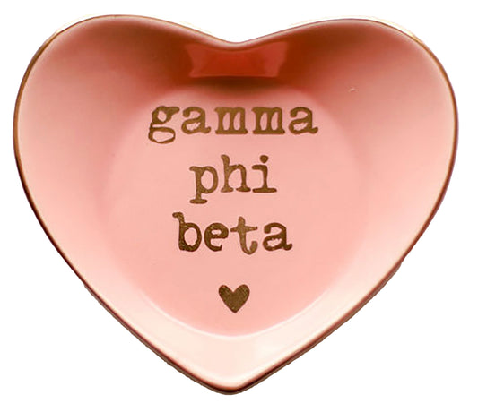Gamma Phi Beta Heart Ring Dish - Ivy Society
