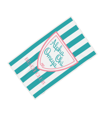 Alpha Chi Omega Beach Club Beach Towel - Ivy Society