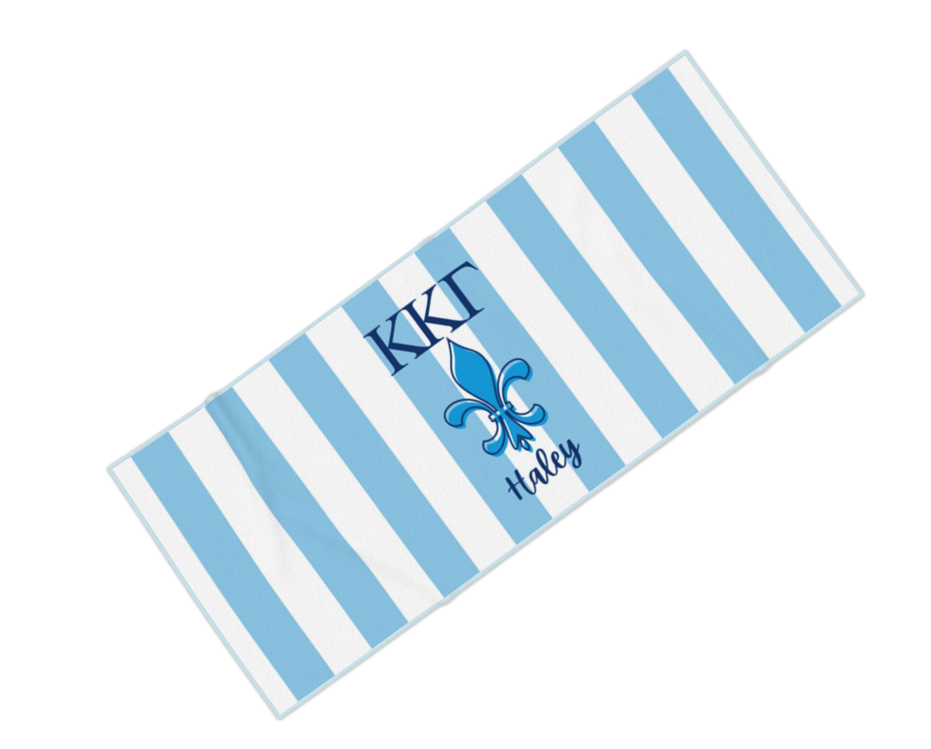 Kappa Kappa Gamma Personalized Beach Towel - Ivy Society