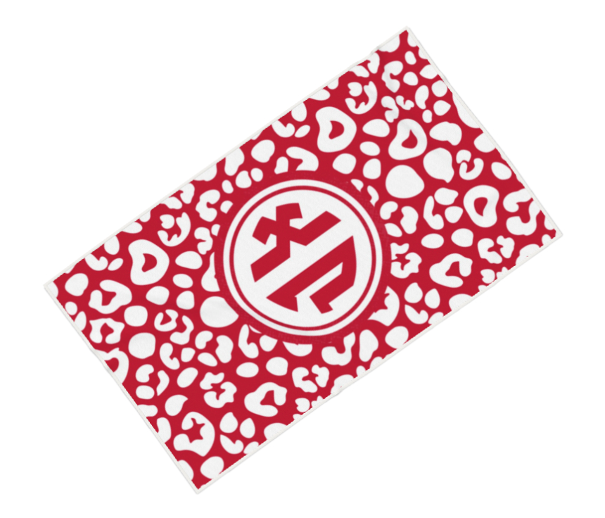 Chi Omega Leopard Beach Towel - Ivy Society