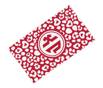 Chi Omega Leopard Beach Towel - Ivy Society
