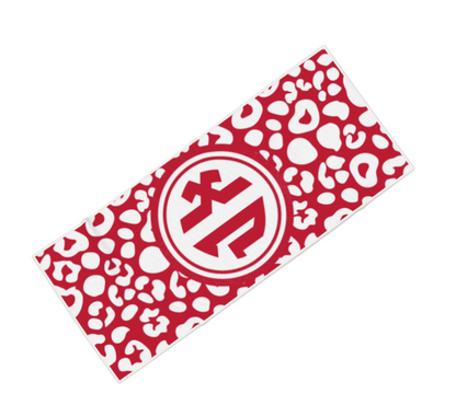 Chi Omega Leopard Beach Towel - Ivy Society