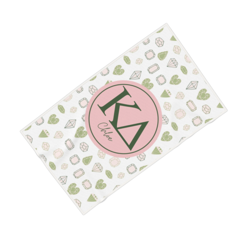 Kappa Delta Personalized Gem Beach Towel - Ivy Society