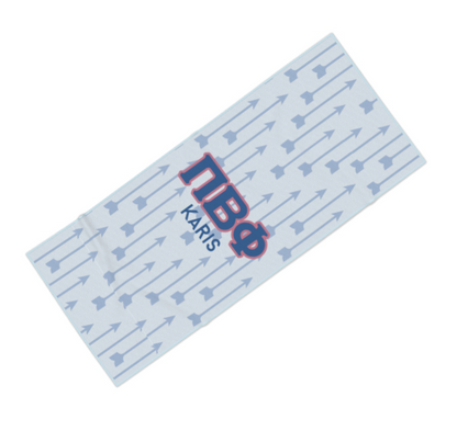 Pi Beta Phi Personalized Arrow Beach Towel - Ivy Society