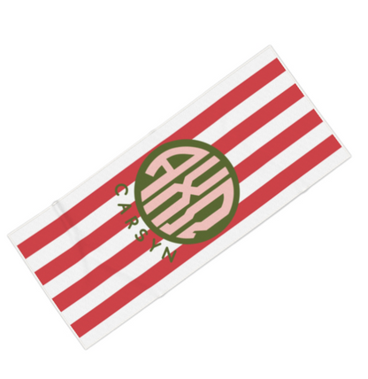 Alpha Chi Omega Personalized Monogram Towel - Ivy Society