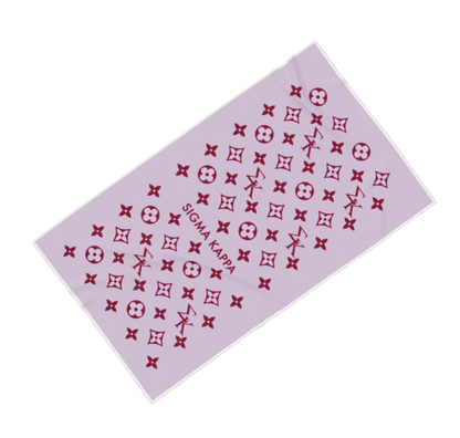 Sigma Kappa Print Beach Towel - Ivy Society