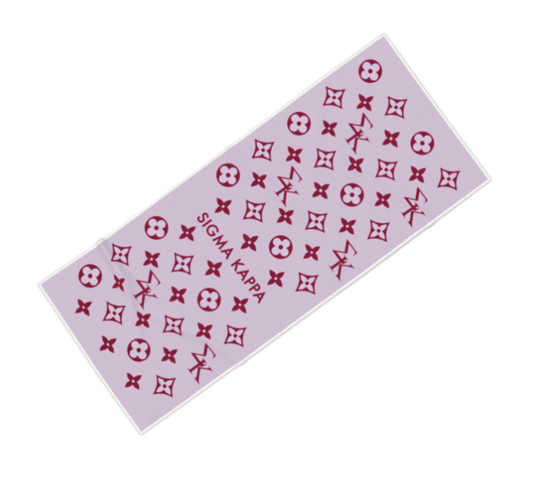 Sigma Kappa Print Beach Towel - Ivy Society