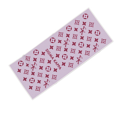 Sigma Kappa Print Beach Towel - Ivy Society