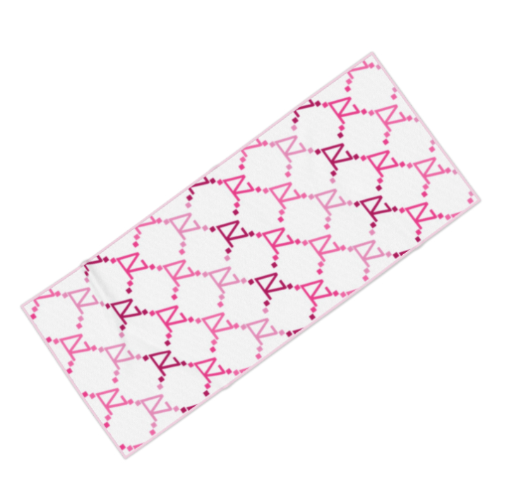 Delta Zeta Pink Print Beach Towel - Ivy Society
