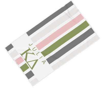 Kappa Delta Personalized Stripe Beach Towel - Ivy Society