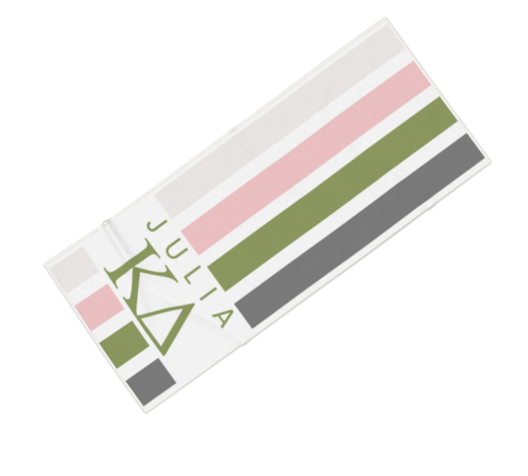 Kappa Delta Personalized Stripe Beach Towel - Ivy Society