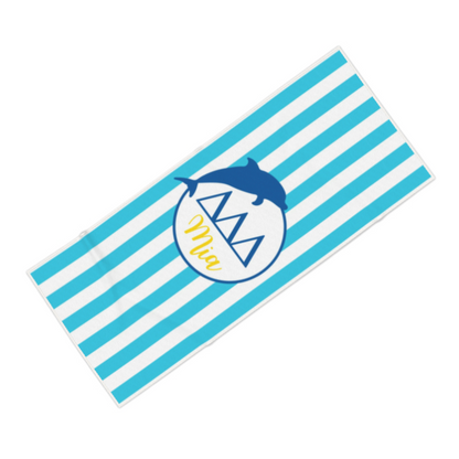 Tri Delta Personalized Beach Towel - Ivy Society