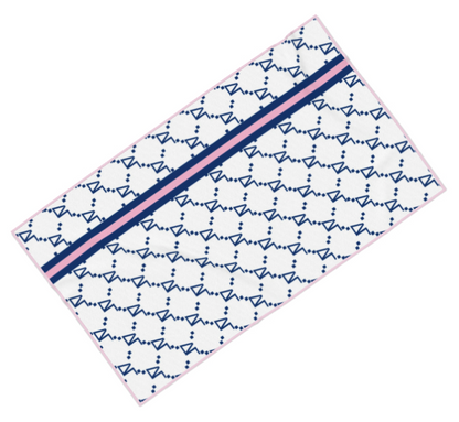 Delta Gamma Designer Print Beach Towel - Ivy Society