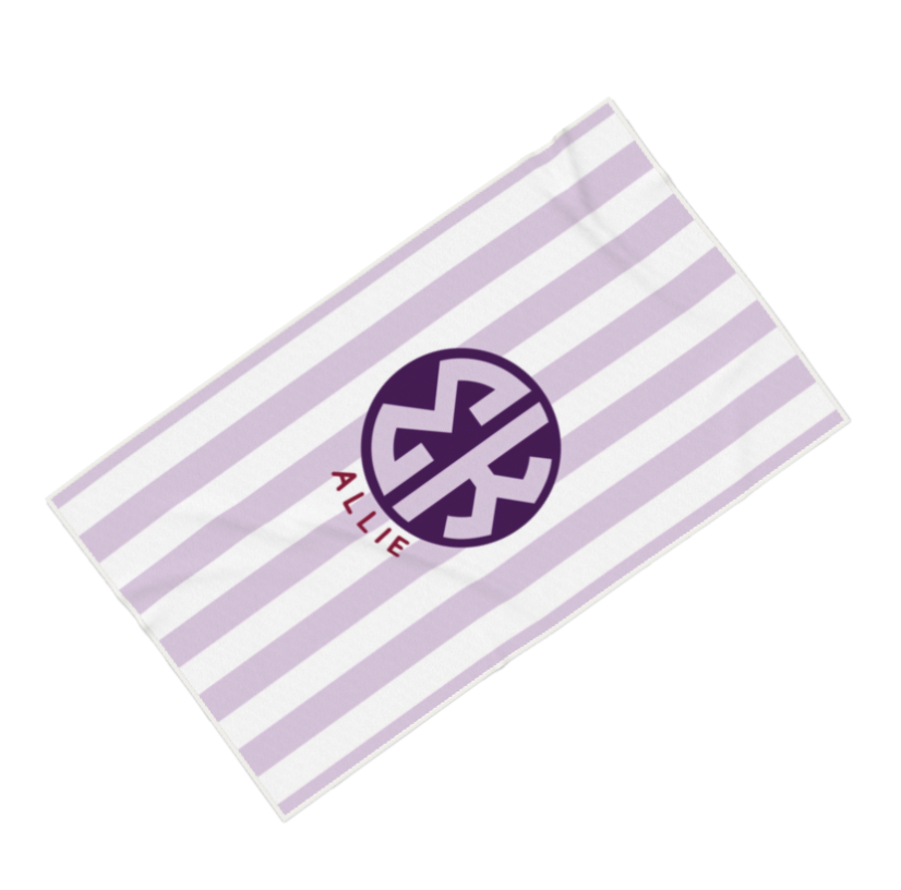 Sigma Kappa Personalized Cabana Stripe Beach Towel - Ivy Society