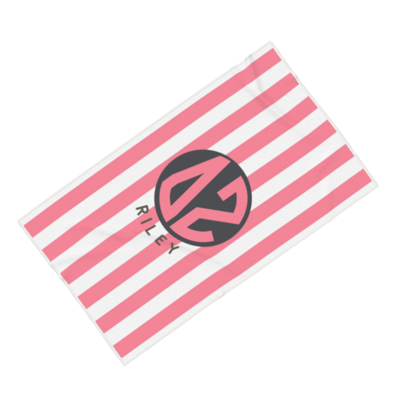 Delta Zeta Personalized Cabana Stripe Beach Towel - Ivy Society