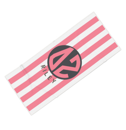 Delta Zeta Personalized Cabana Stripe Beach Towel - Ivy Society