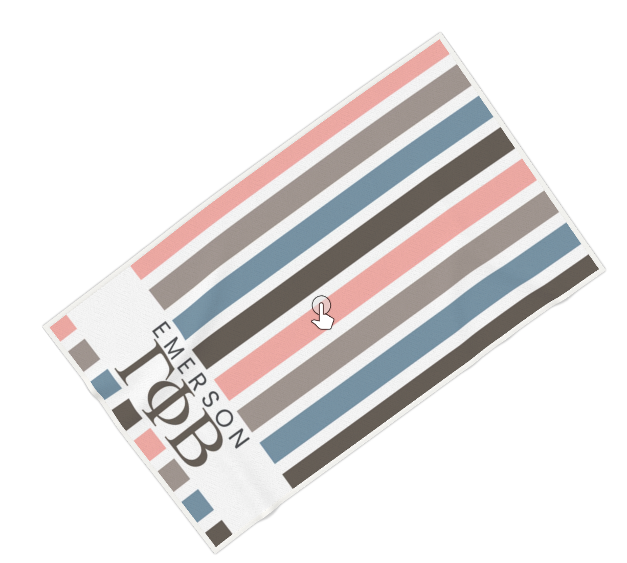 Gamma Phi Beta Personalized Stripe Beach Towel - Ivy Society