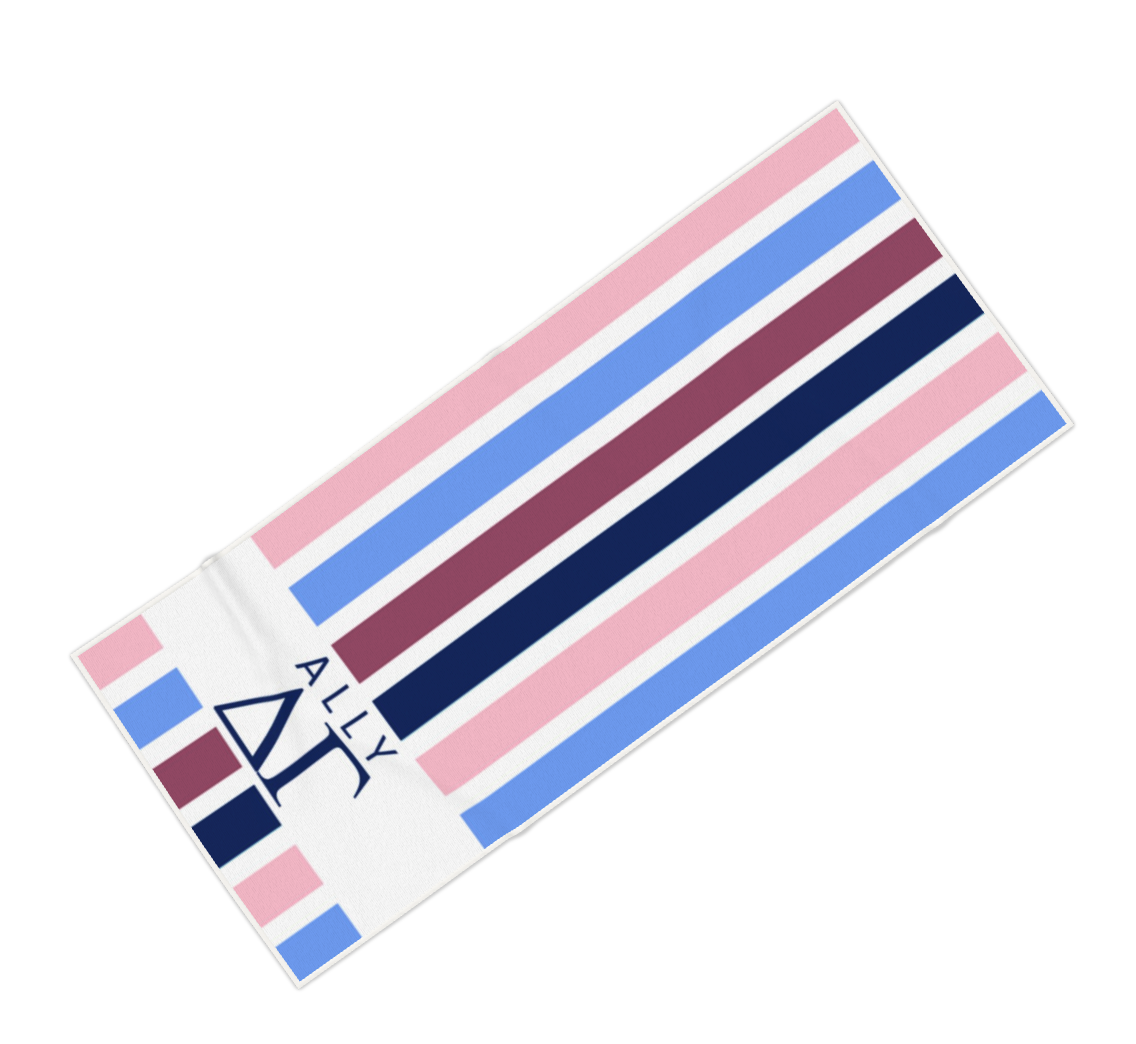 Delta Gamma Personalized Stripe Beach Towel - Ivy Society