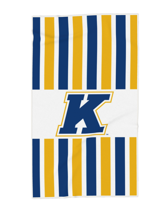 Kent State Stripe Beach Towel - Ivy Society