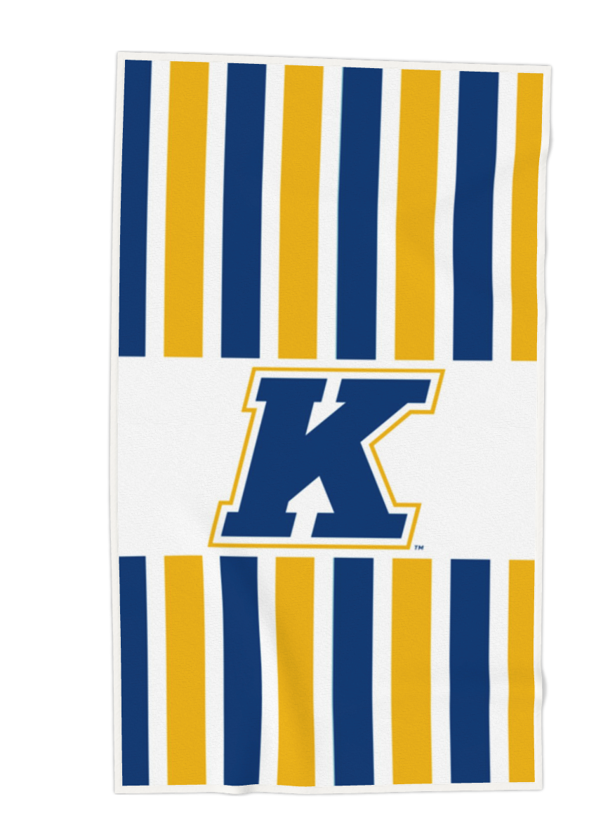 Kent State Stripe Beach Towel - Ivy Society