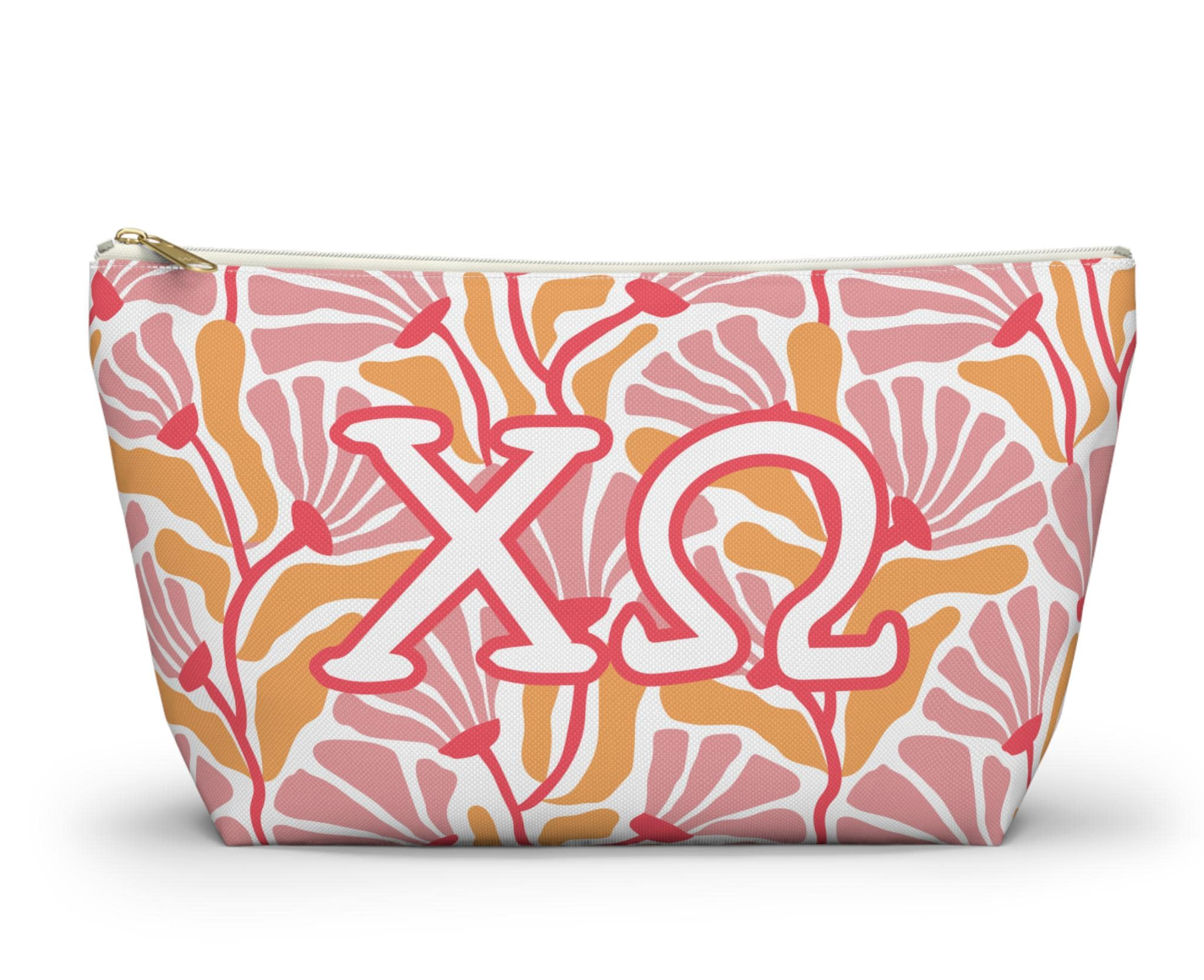 Chi Omega Floral Makeup Bag - Ivy Society