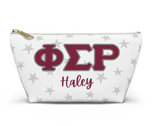 Phi Sigma Rho Personalized Star Makeup Bag - Ivy Society