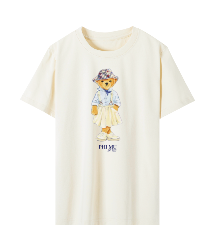 Phi Mu Bear T Shirt - Ivy Society