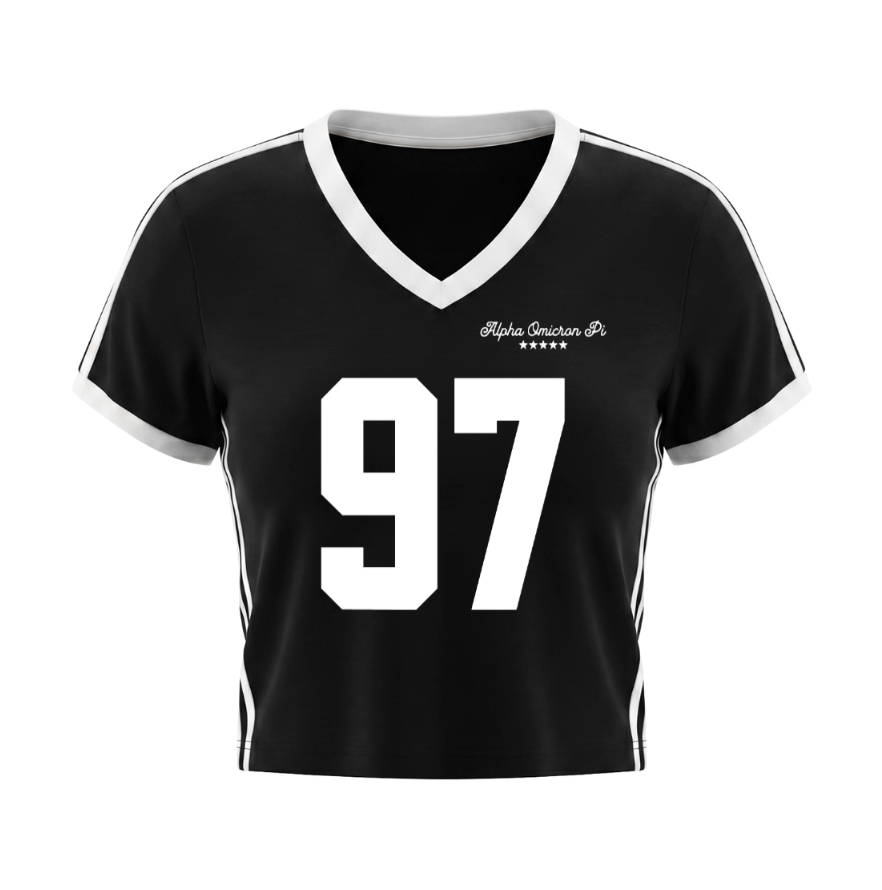 Alpha Omicron Pi Y2K Sporty Tee