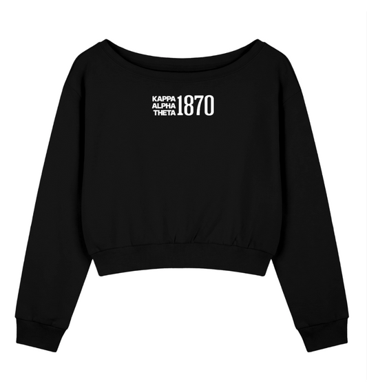 Kappa Alpha Theta 1870 Off The Shoulder Sweatshirt