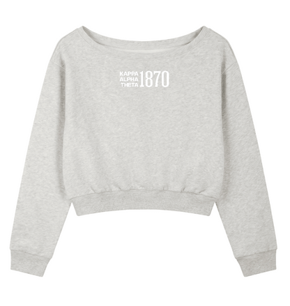 Kappa Alpha Theta 1870 Off The Shoulder Sweatshirt