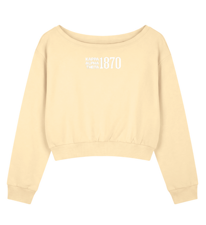 Kappa Alpha Theta 1870 Off The Shoulder Sweatshirt