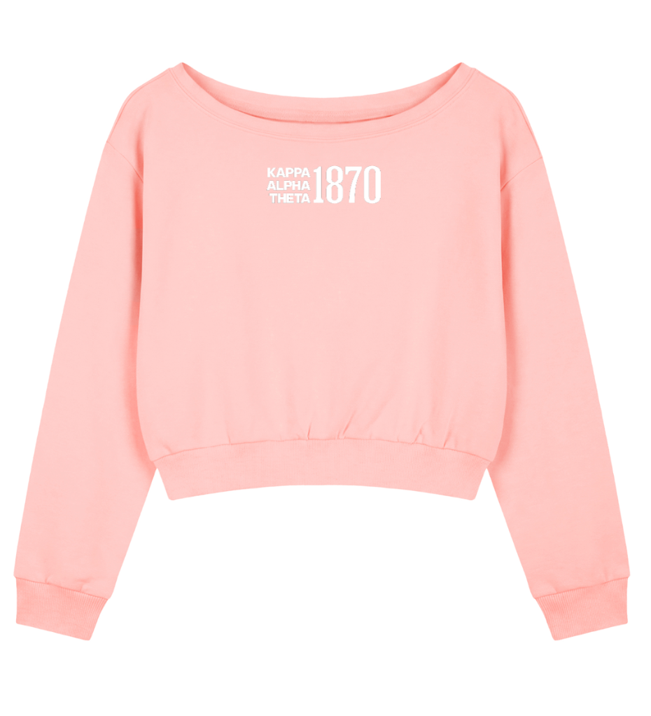 Kappa Alpha Theta 1870 Off The Shoulder Sweatshirt