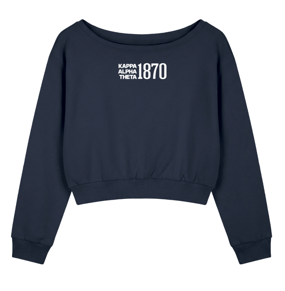 Kappa Alpha Theta 1870 Off The Shoulder Sweatshirt