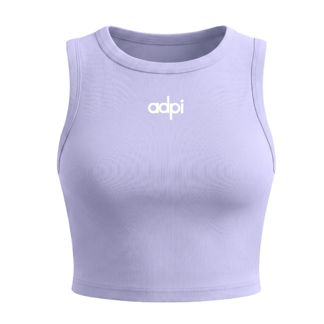 Alpha Delta Pi Athletic Cropped Tank Top