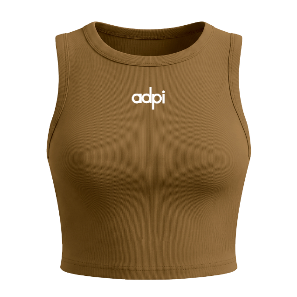 Alpha Delta Pi Athletic Cropped Tank Top