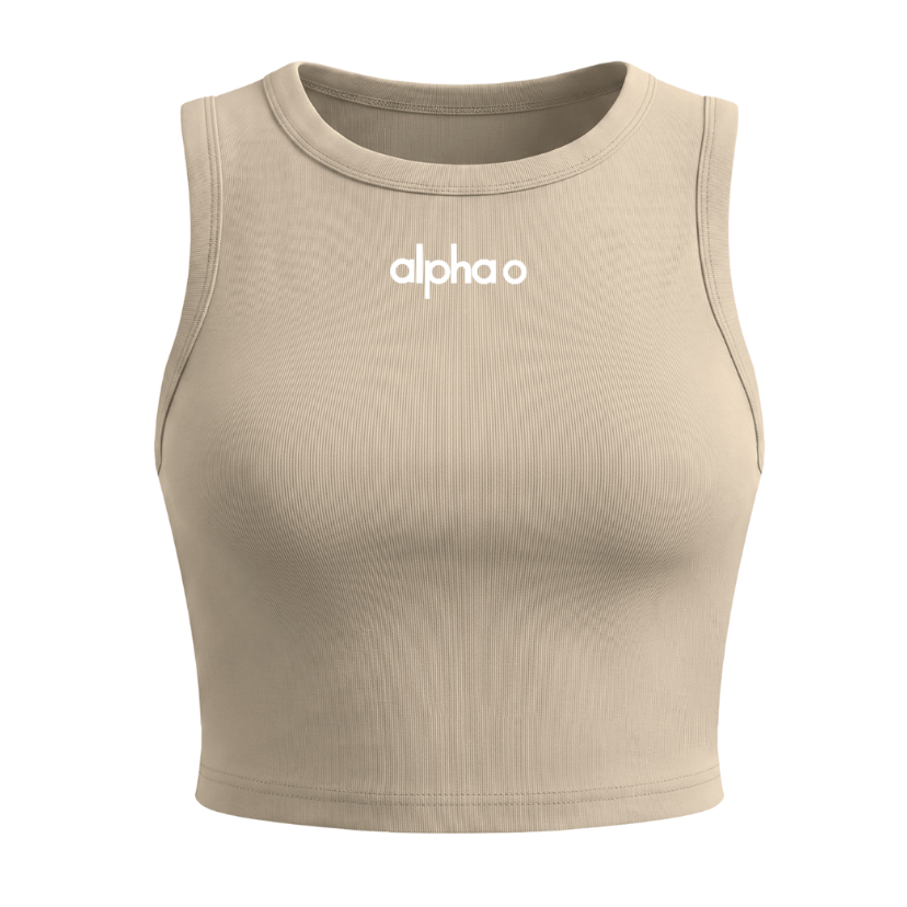 Alpha Omicron Pi Cropped Athletic Tank