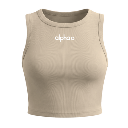 Alpha Omicron Pi Cropped Athletic Tank